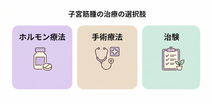子宮筋腫の治療の選択肢